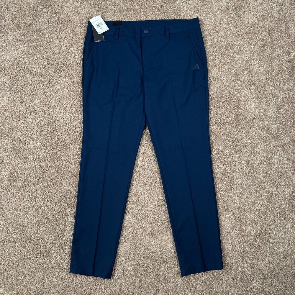 adidas Men's Adi Advantage Tapered Golf Pants IU2827 36x32 Navy